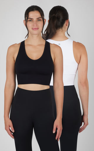 2 PK Ribbed V-Neck Tank Top - Beat the Streets