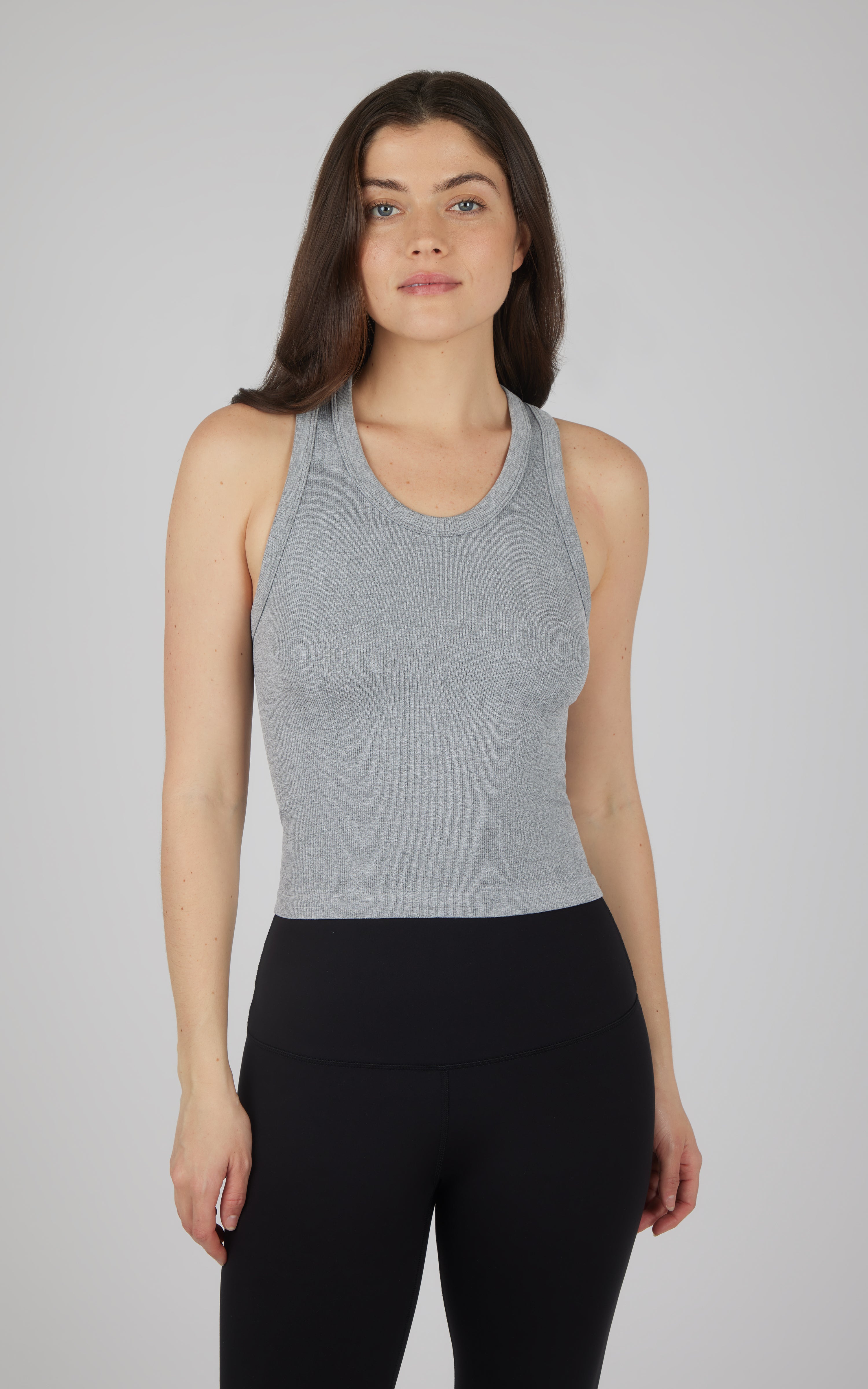 3 PK Ribbed Racerback Tank