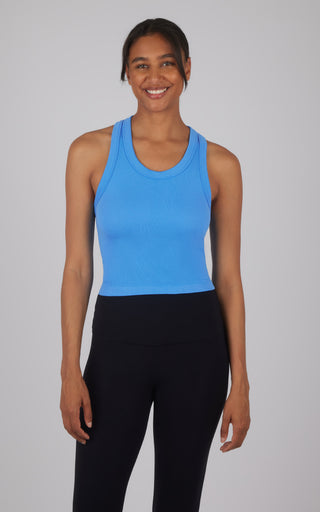 3 Pack Seamless Ribbed Tricolor Trio Meet and Greet Tank