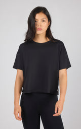 2 Pack Super Soft Deluxe Boxy Cropped Tee - 90 Degree by Reflex