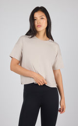 2 Pack Super Soft Deluxe Boxy Cropped Tee - 90 Degree by Reflex