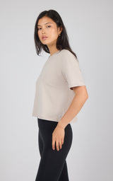 2 Pack Super Soft Deluxe Boxy Cropped Tee - 90 Degree by Reflex
