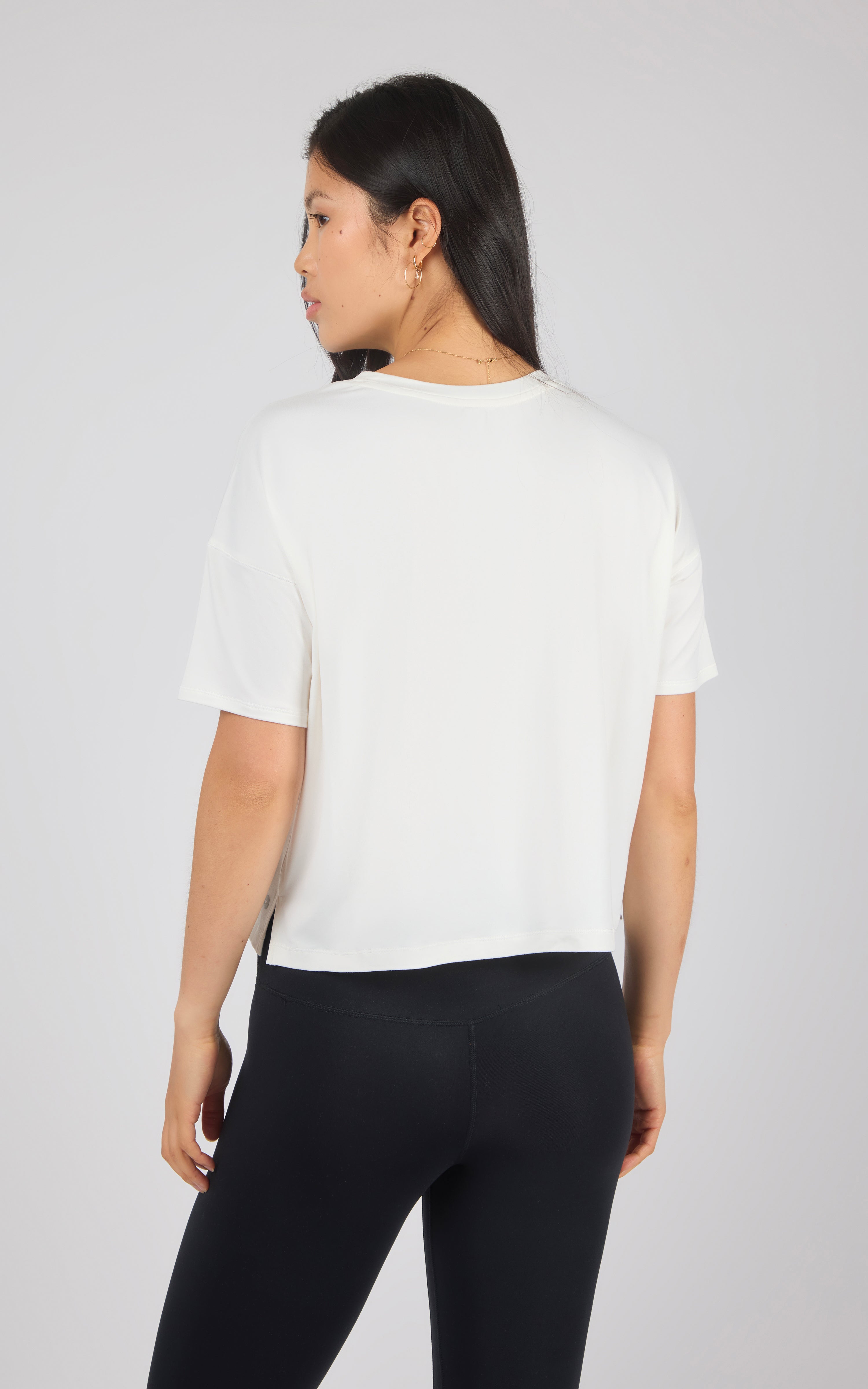 2 Pack Super Soft Deluxe Boxy Cropped Tee - 90 Degree by Reflex