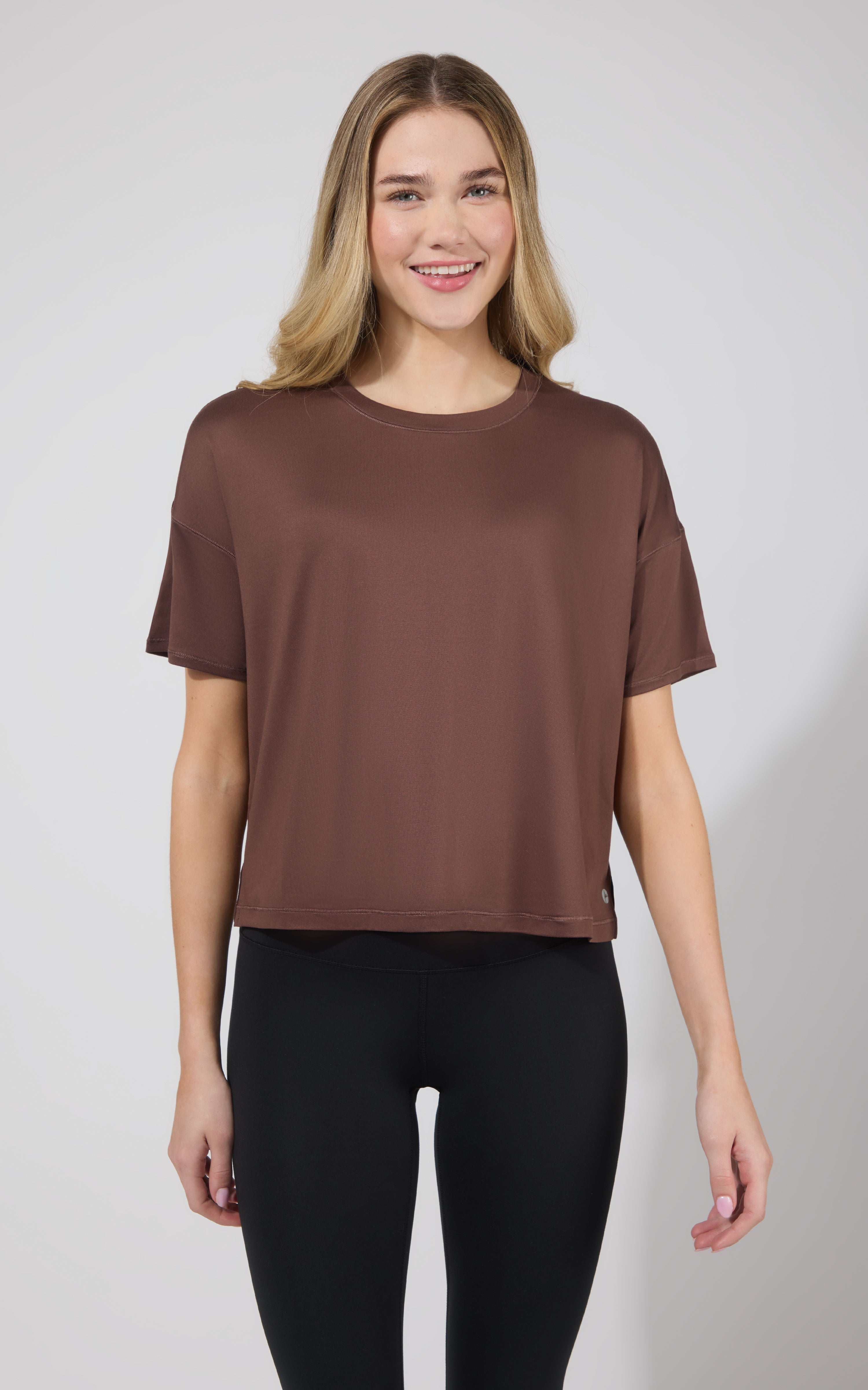 2 Pack Super Soft Deluxe Boxy Cropped Tee - 90 Degree by Reflex
