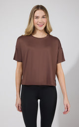 2 Pack Super Soft Deluxe Boxy Cropped Tee - 90 Degree by Reflex