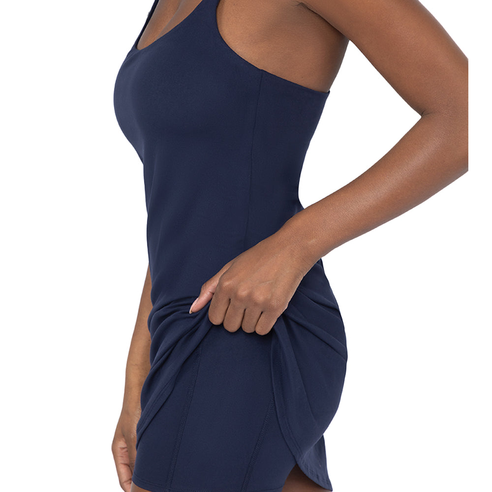 Lux  Dress with Built-In Bra and Shorts - 90 Degree by Reflex