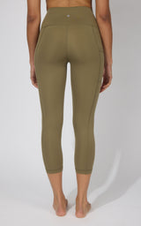 2 PK Interlock Side Pocket and Everyday Capris - 90 Degree by Reflex