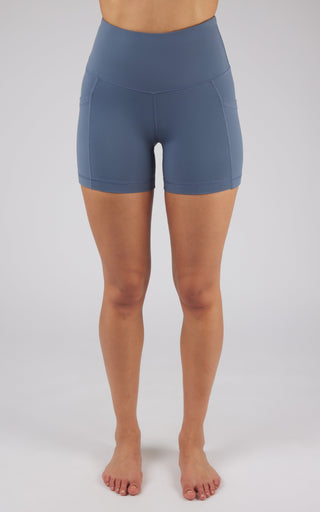 Lux Tribeca 5" High Waist Side Pocket Bike Short - 90 Degree by Reflex
