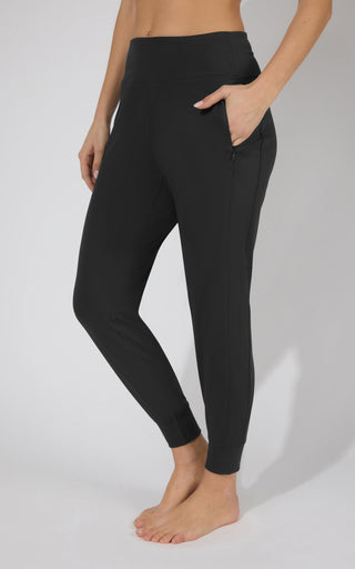 Interlock Zipper Pockets Greenwich Jogger - Our Linen Story - 90 Degree by Reflex
