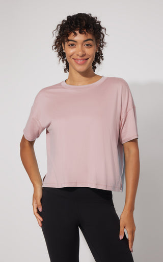 2 Pack Super Soft Deluxe Boxy Cropped Tee - 90 Degree by Reflex