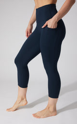 2 PK Interlock Side Pocket and Everyday Capris - 90 Degree by Reflex