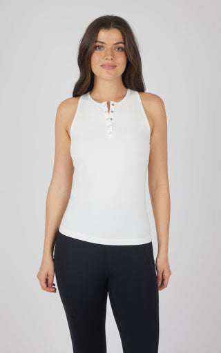 Heavenly Rib Henley Tank - 90 Degree by Reflex