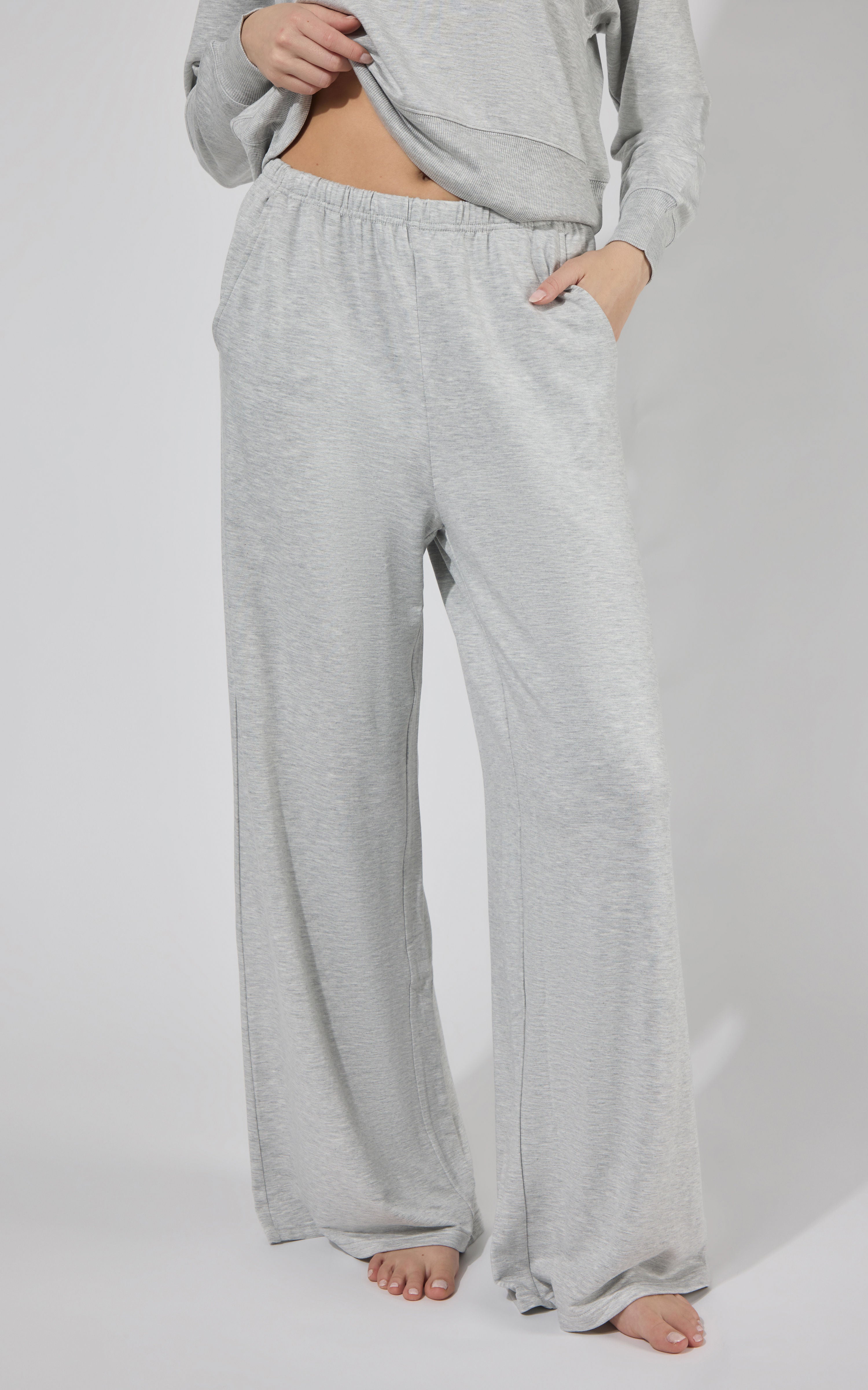 Modal Terry Relaxed Wide Pant - 90 Degree by Reflex