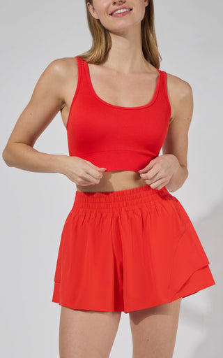 Seamless Rib Celise Bra & Short Set - 90 Degree by Reflex