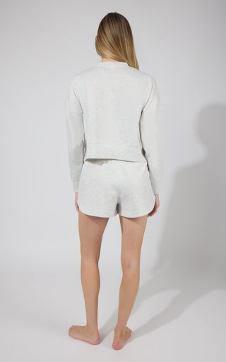 Softlite Pullover Sweatshirt and Short Set - 90 Degree by Reflex