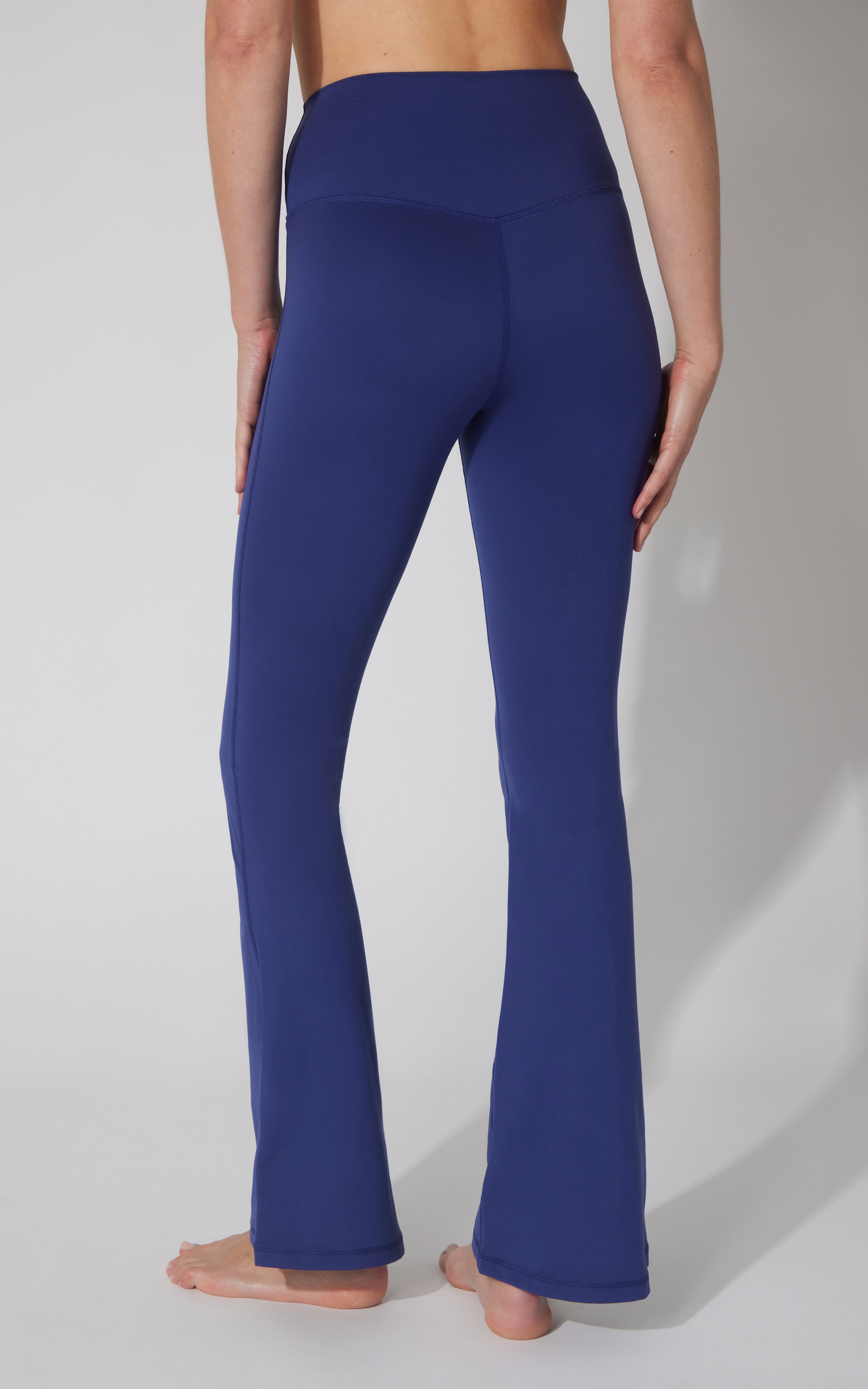 Lux Madison Crossover Elastic Free Waist 31 1/2 inch Flare Leg Pant - 90 Degree by Reflex