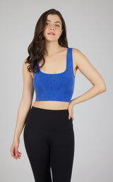 2 PK Stonewash Seamless Bra Tank - 90 Degree by Reflex
