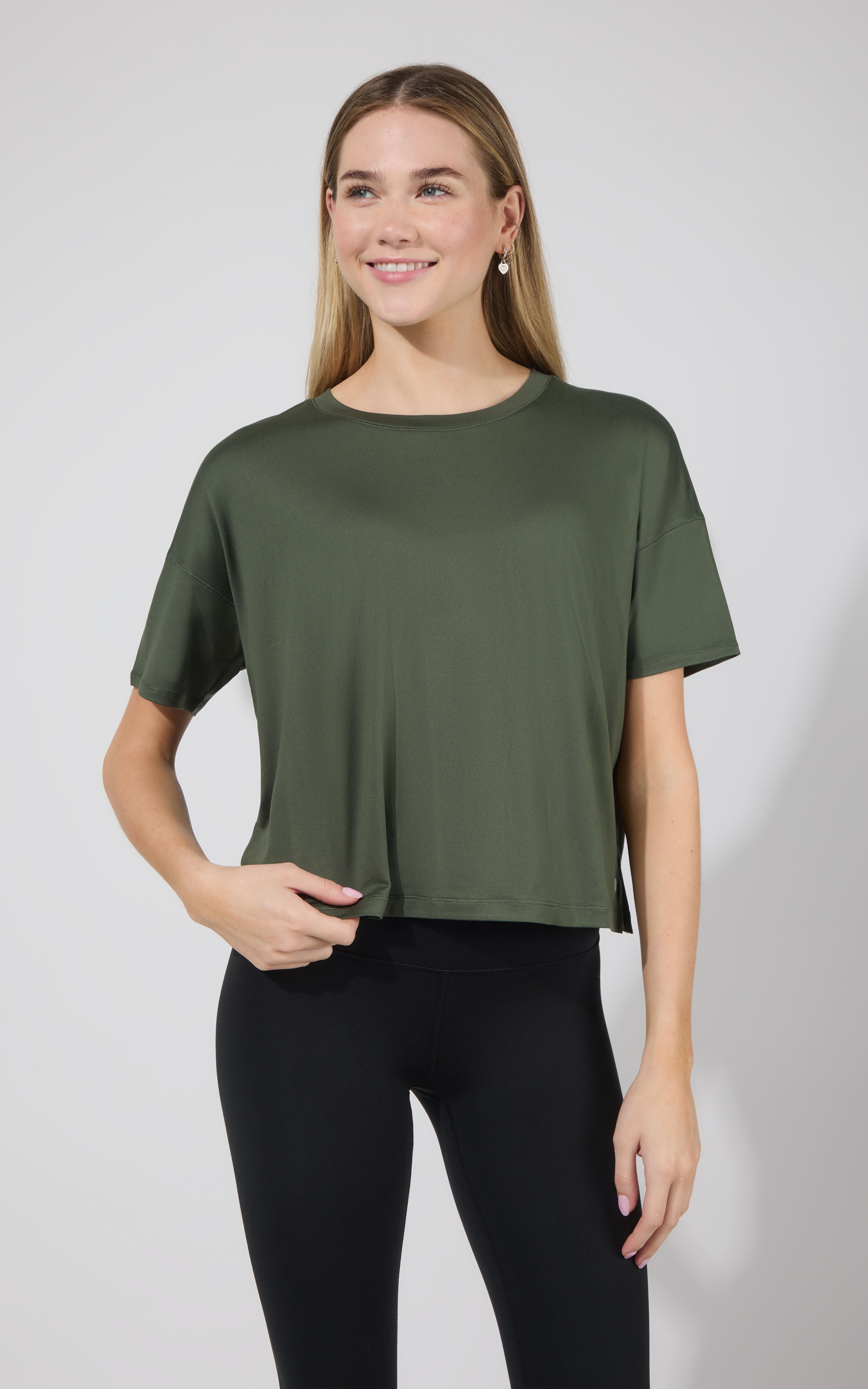 2 Pack Super Soft Deluxe Boxy Cropped Tee - 90 Degree by Reflex