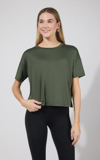 2 Pack Super Soft Deluxe Boxy Cropped Tee - 90 Degree by Reflex