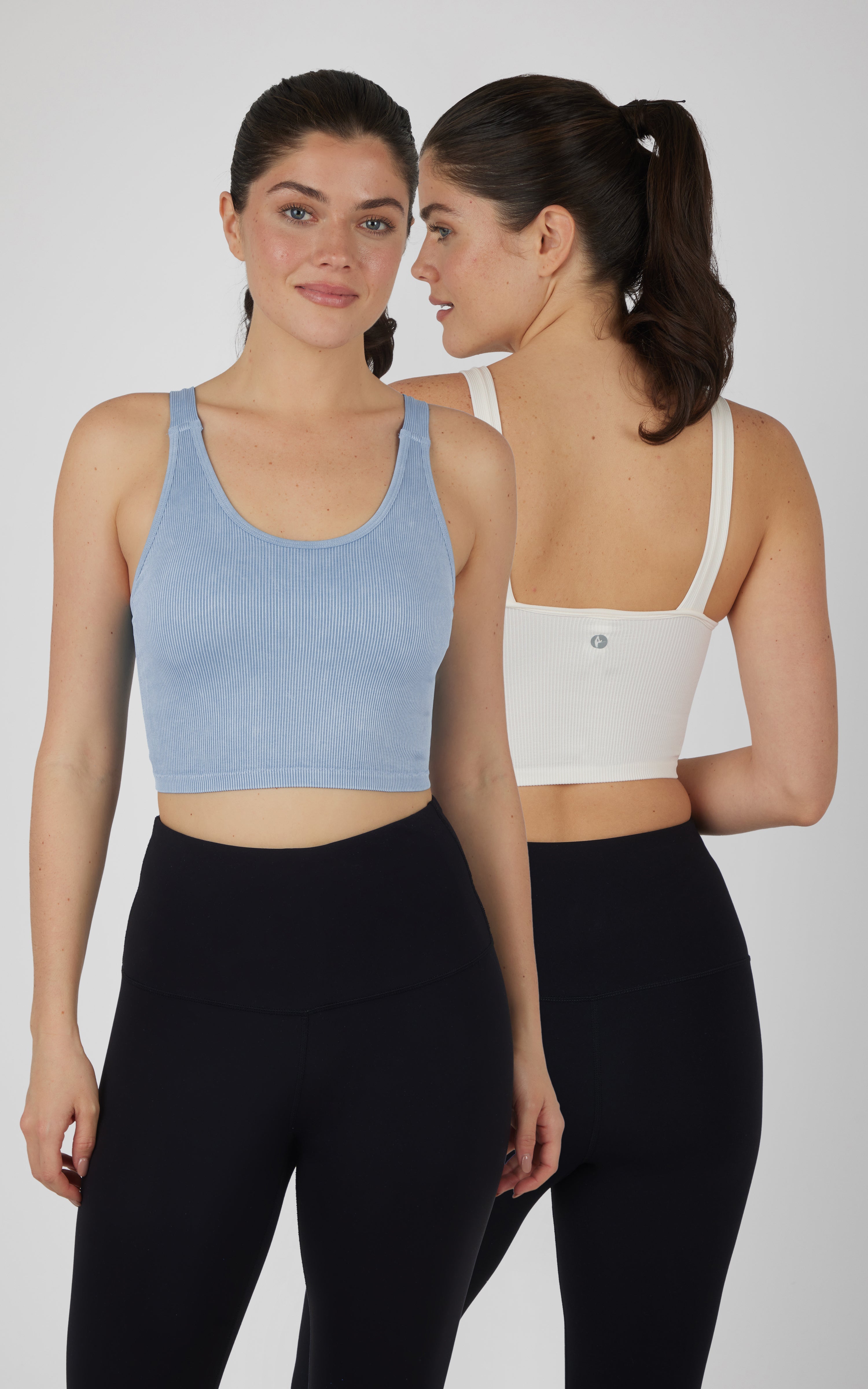 Stonewash 2 PK Scoop Neck Bralette Tank - 90 Degree by Reflex