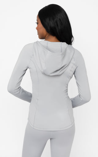 Nude Tech Full Zip Running Jacket - Yogalicious