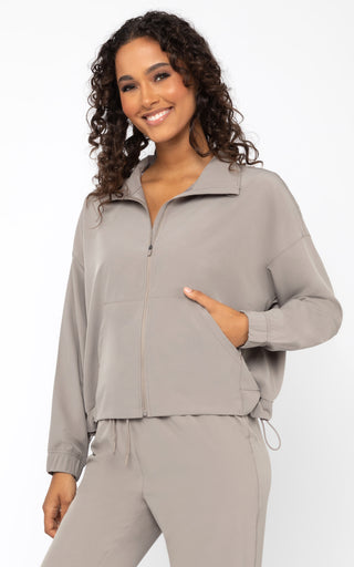 Citylite Full Zip Jacket with Front Pockets and Side Bungee Cords