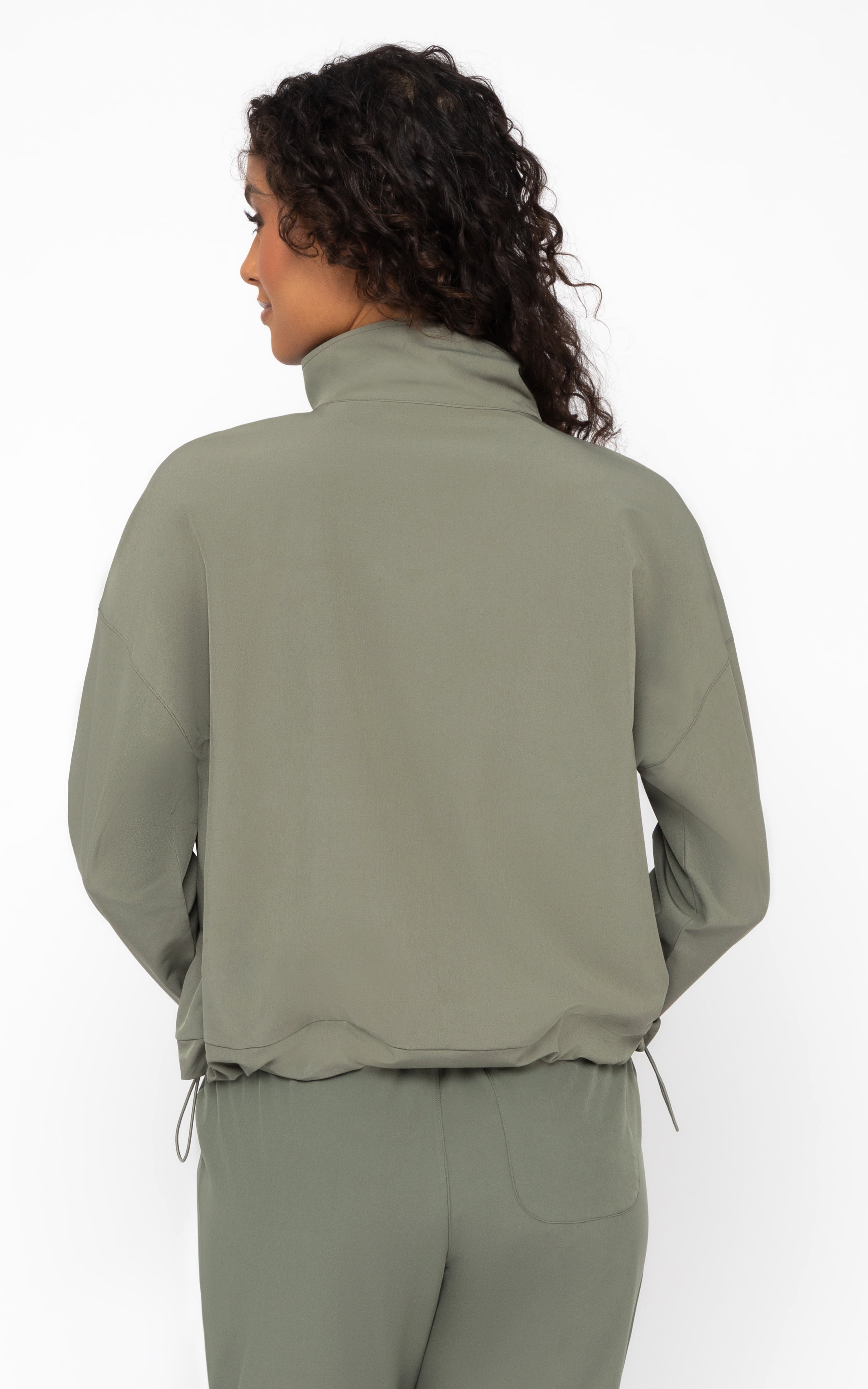 Citylite Full Zip Jacket with Front Pockets and Side Bungee Cords