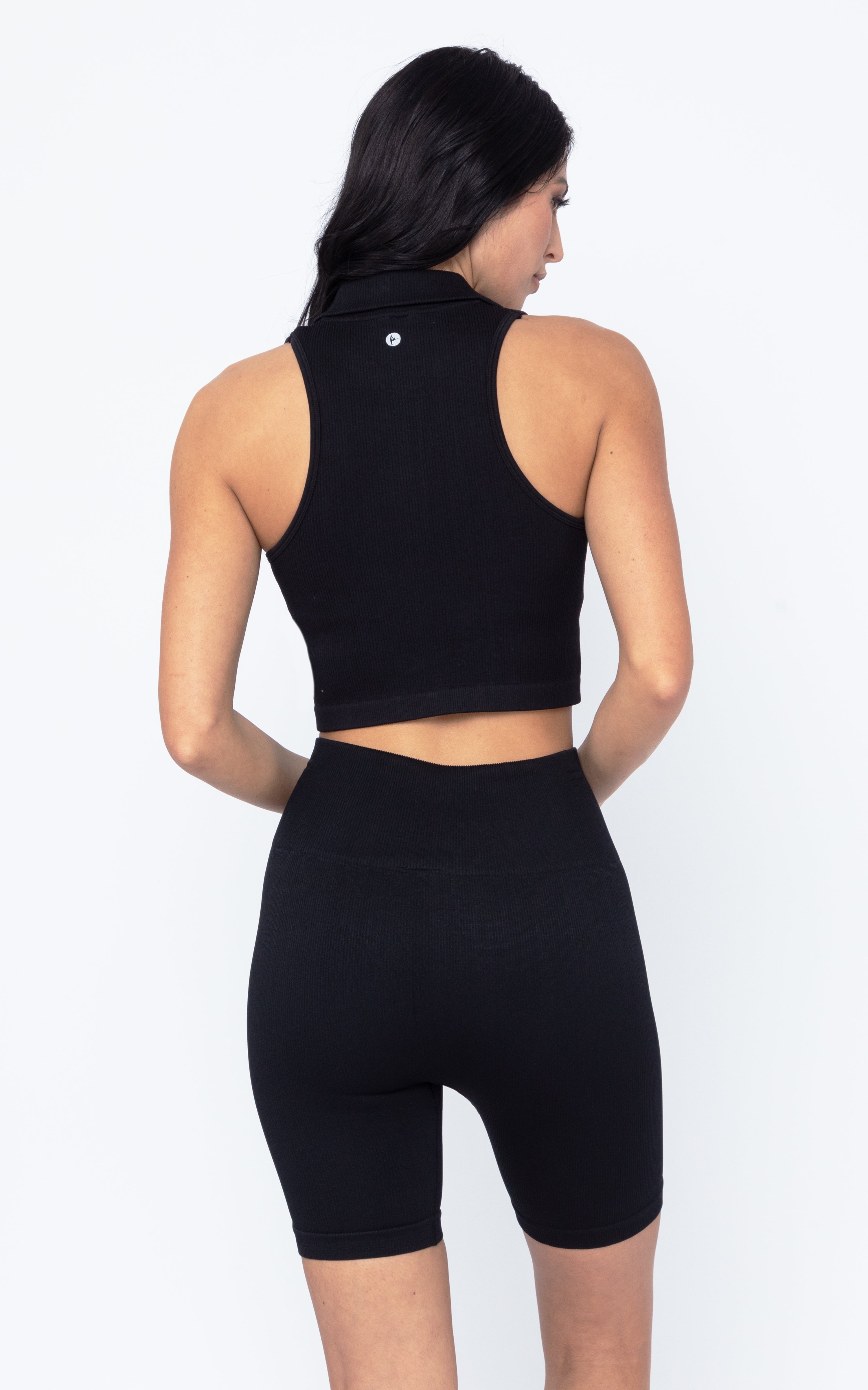 Wonderlink Criss Cross Hybrid Tank and 7" Bike Short Set