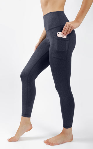 Wonderlink Vintage Elastic Free High Waist Side Pocket 7/8 Ankle Legging