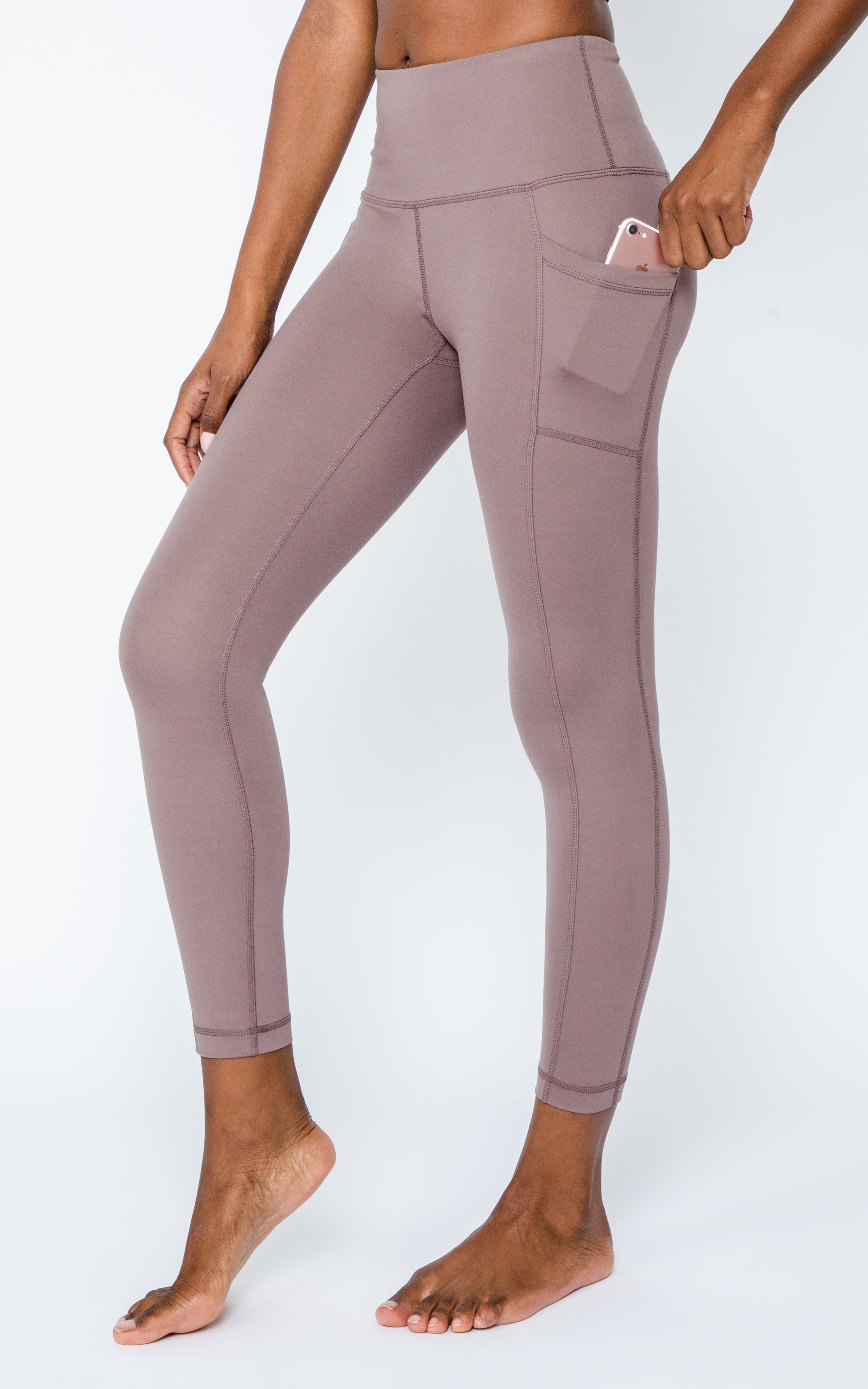 Lukka Lux Ribbed Womens Legging with Side Pocket A32 