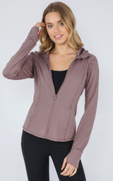 Slim Full Zip Hooded Jacket - 90 Degree by Reflex