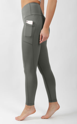 "Squat Proof" Interlink High Waist 7/8 Ankle Legging with Side Pockets