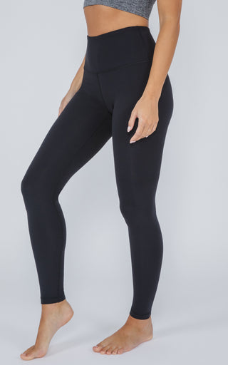 Yogalicious Lux black drawstring waist cropped joggers 